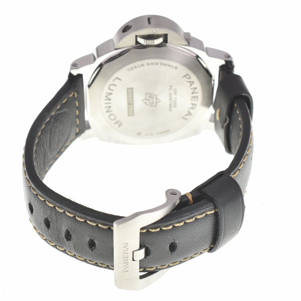 with paper PANERAI Luminor logo PAM01084 Small second black Dial Hand Winding Men's
 Watch □#138130