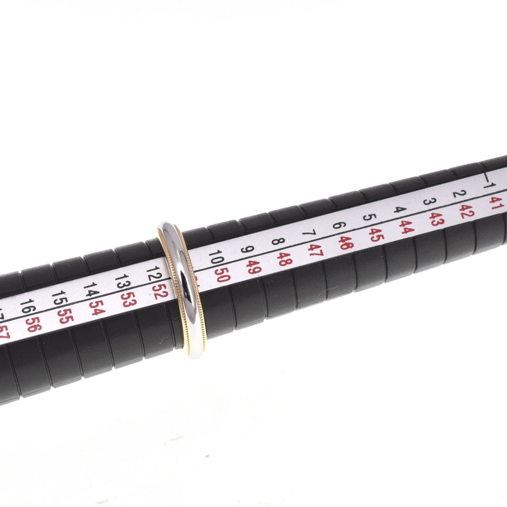 TIFFANY&Co. Milgrain ring Size 51/JP11 K18YG/Pt950 Ladies
 jewelry S#138159