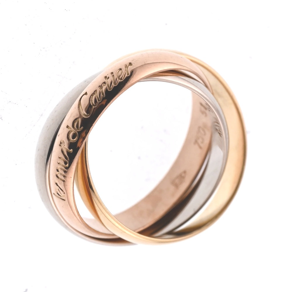 CARTIER Trinity 3-Row Ring Size 51/JP11 Three colors Ladies
 jewelry S#138161
