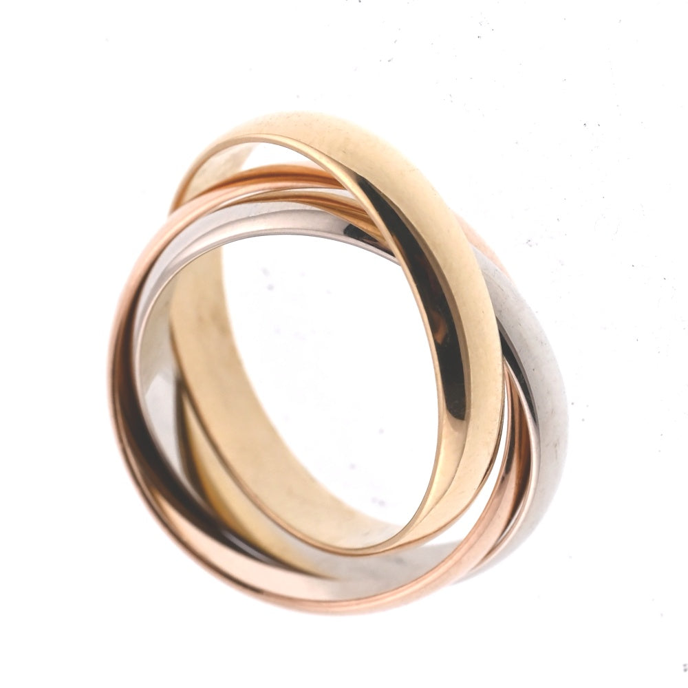 CARTIER Trinity 3-Row Ring Size 51/JP11 Three colors Ladies
 jewelry S#138161