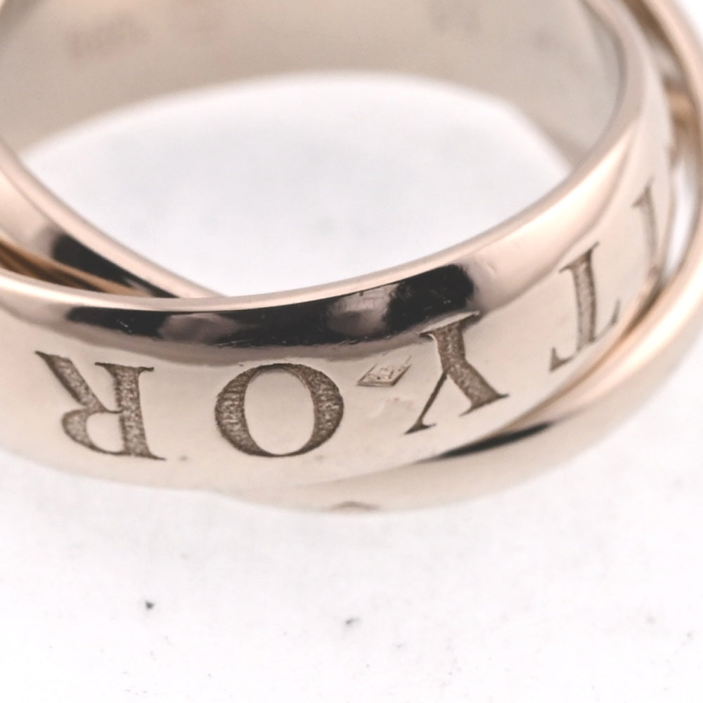 CARTIER Trinity Amore 3-Row Ring Size 51/JP11 K18WG Ladies
 jewelry S#138163