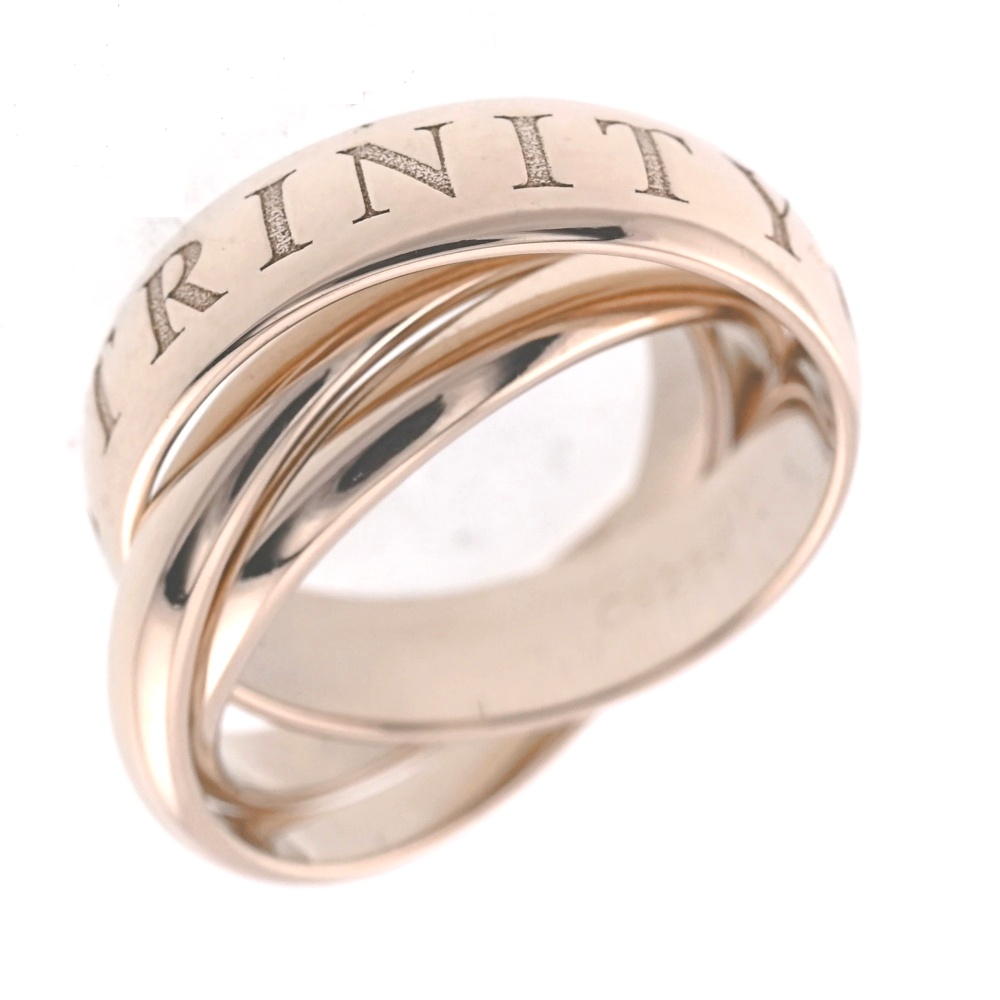 CARTIER Trinity Amore 3-Row Ring Size 51/JP11 K18WG Ladies
 jewelry S#138163