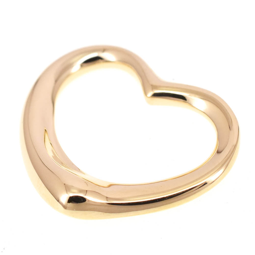 TIFFANY&Co. Open Heart Pendant Top K18YG Ladies
 jewelry S#138178