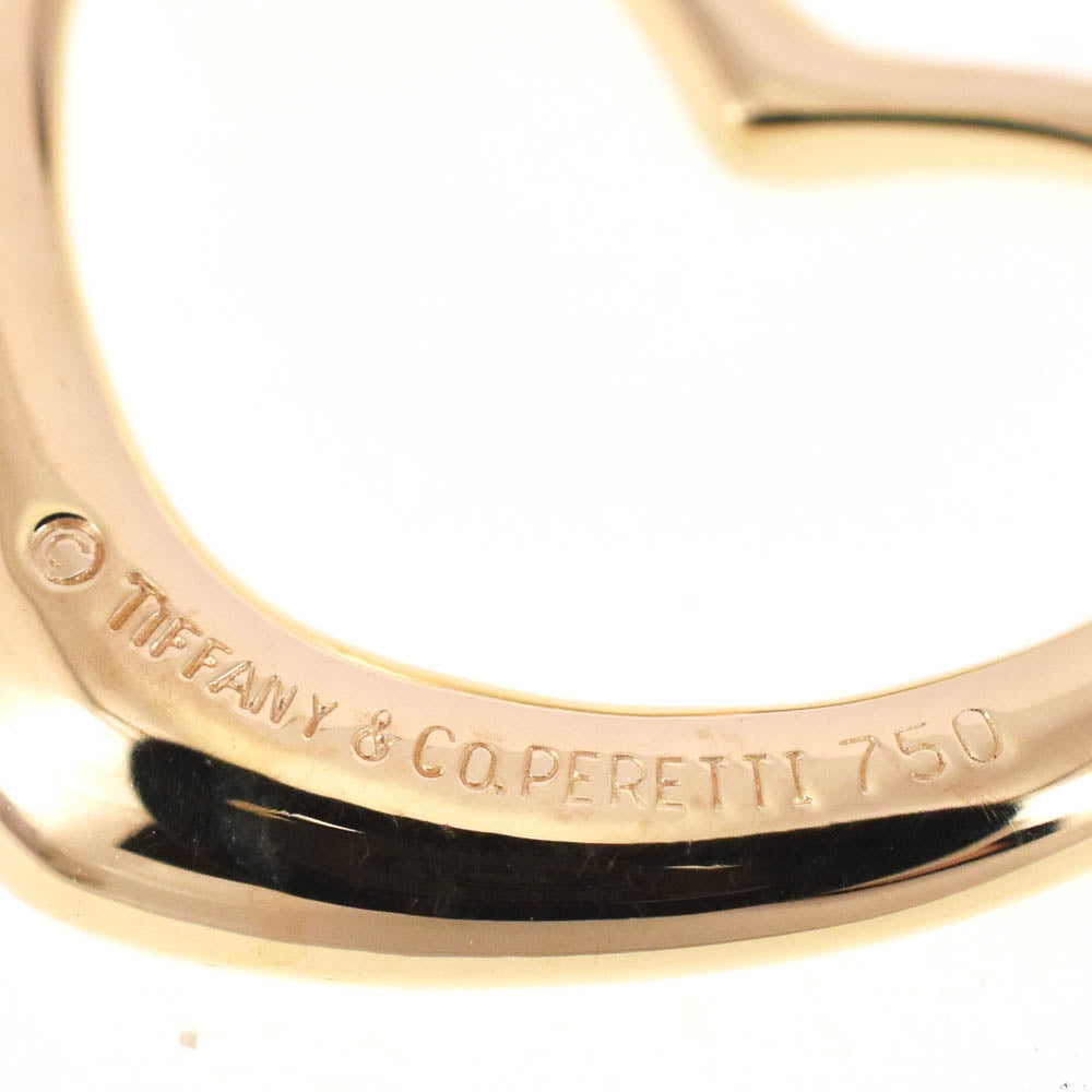 TIFFANY&Co. Open Heart Pendant Top K18YG Ladies
 jewelry S#138178