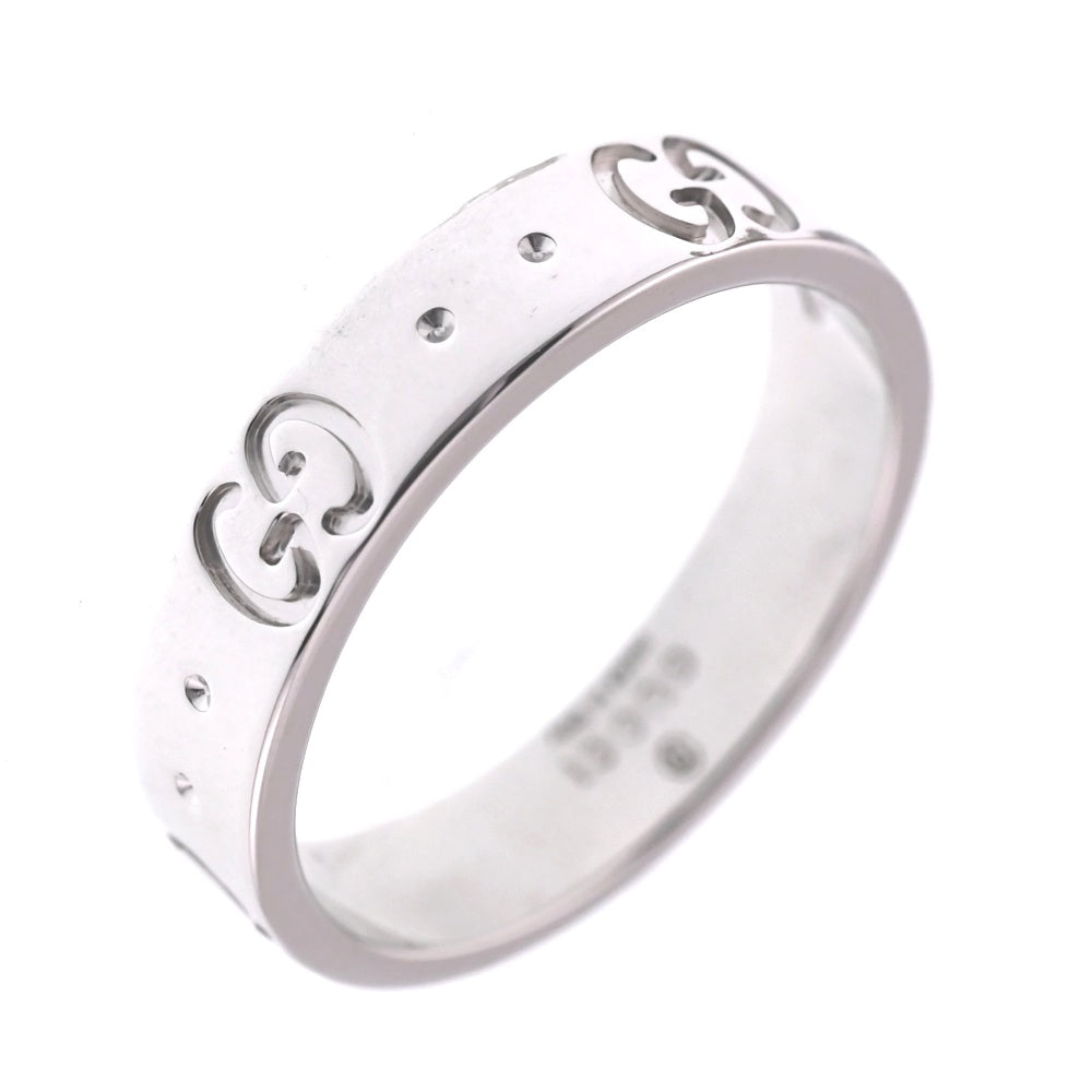 GUCCI Icon ring Size 47/JP7 K18WG Ladies
 jewelry S#138181