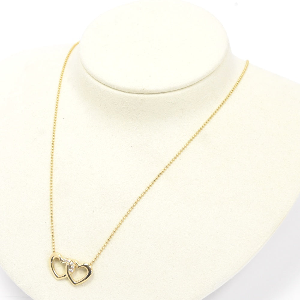 Dior Necklace heart K18YG Diamond Ladies
 jewelry S#138185