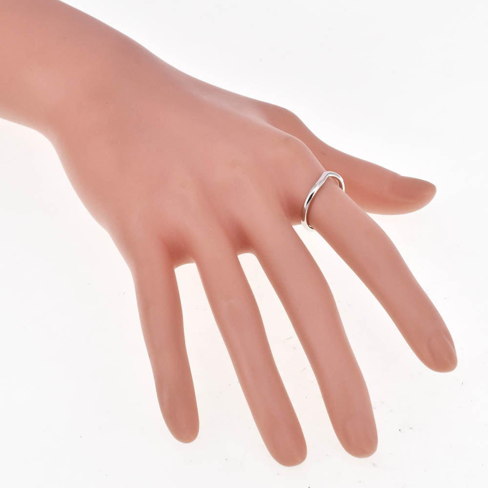 TIFFANY&Co. Curved bundling Size 52/JP12 Pt950 Ladies
 jewelry S#138192