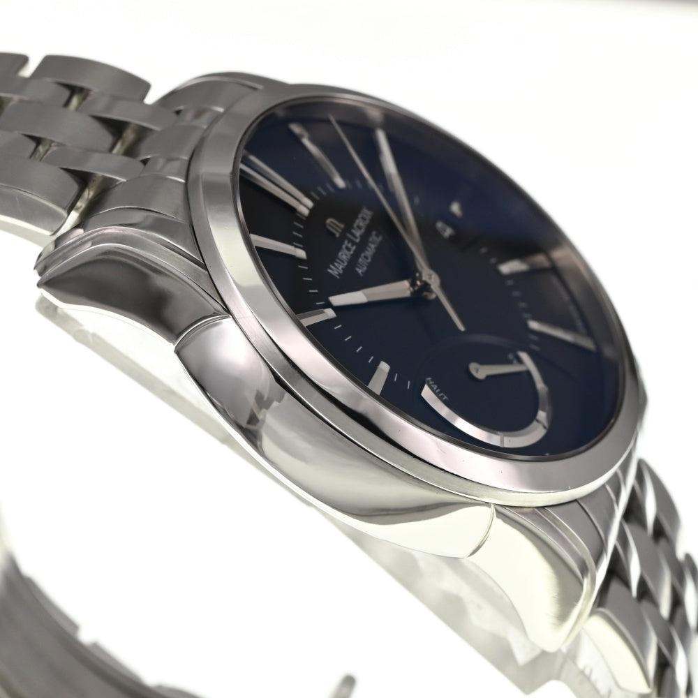 with paper MAURICE LACROIX Pontos PT6168-SS002-331 black Dial Automatic Men's
 Watch □#138199