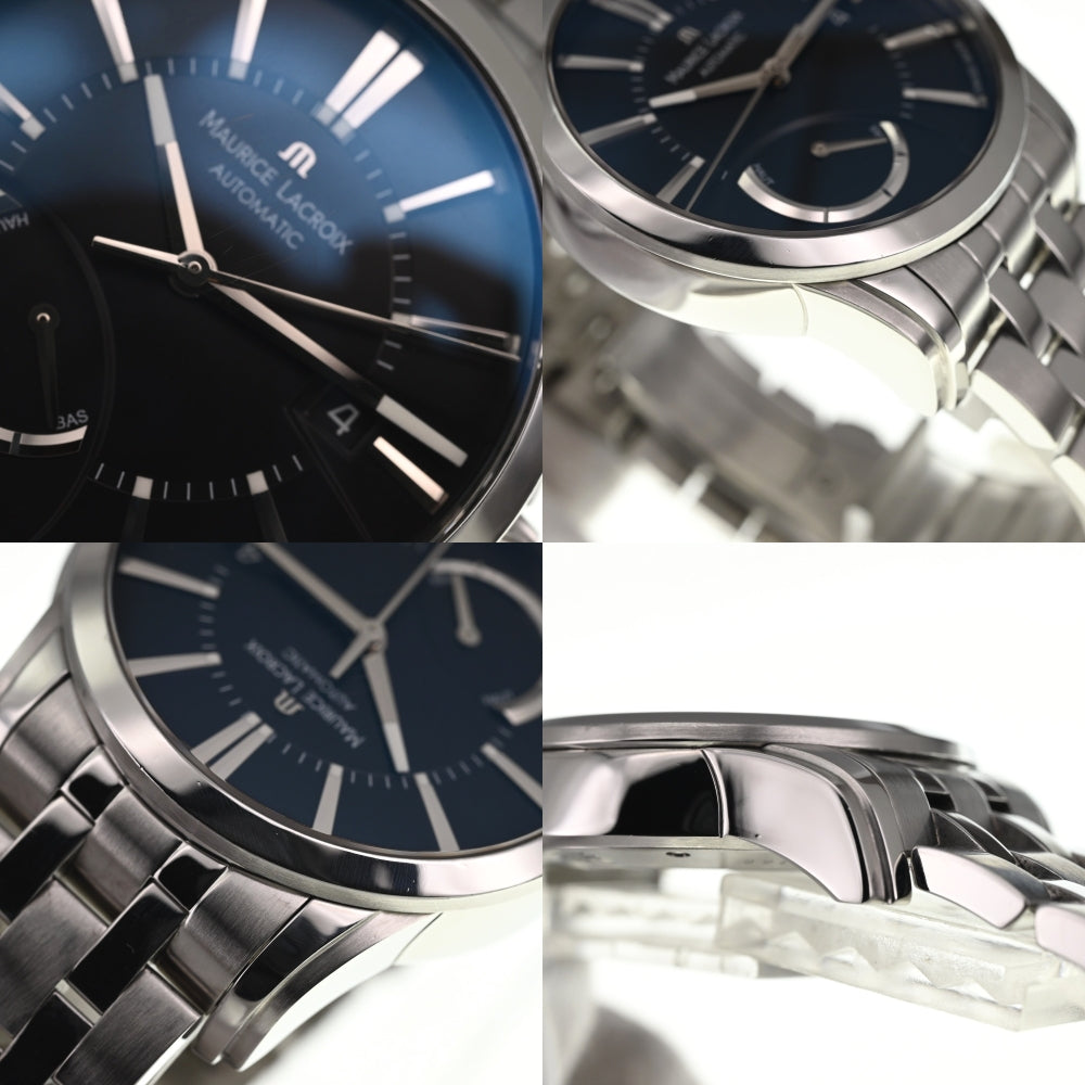 with paper MAURICE LACROIX Pontos PT6168-SS002-331 black Dial Automatic Men's
 Watch □#138199