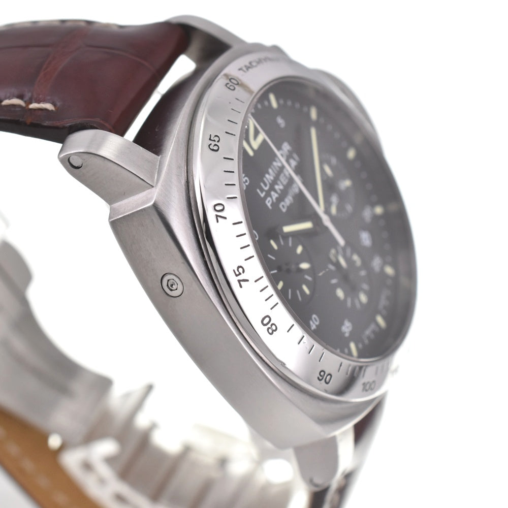 with paper PANERAI Luminor Chrono Daylight PAM00250 black Dial Automatic Men's
 Watch O#138211