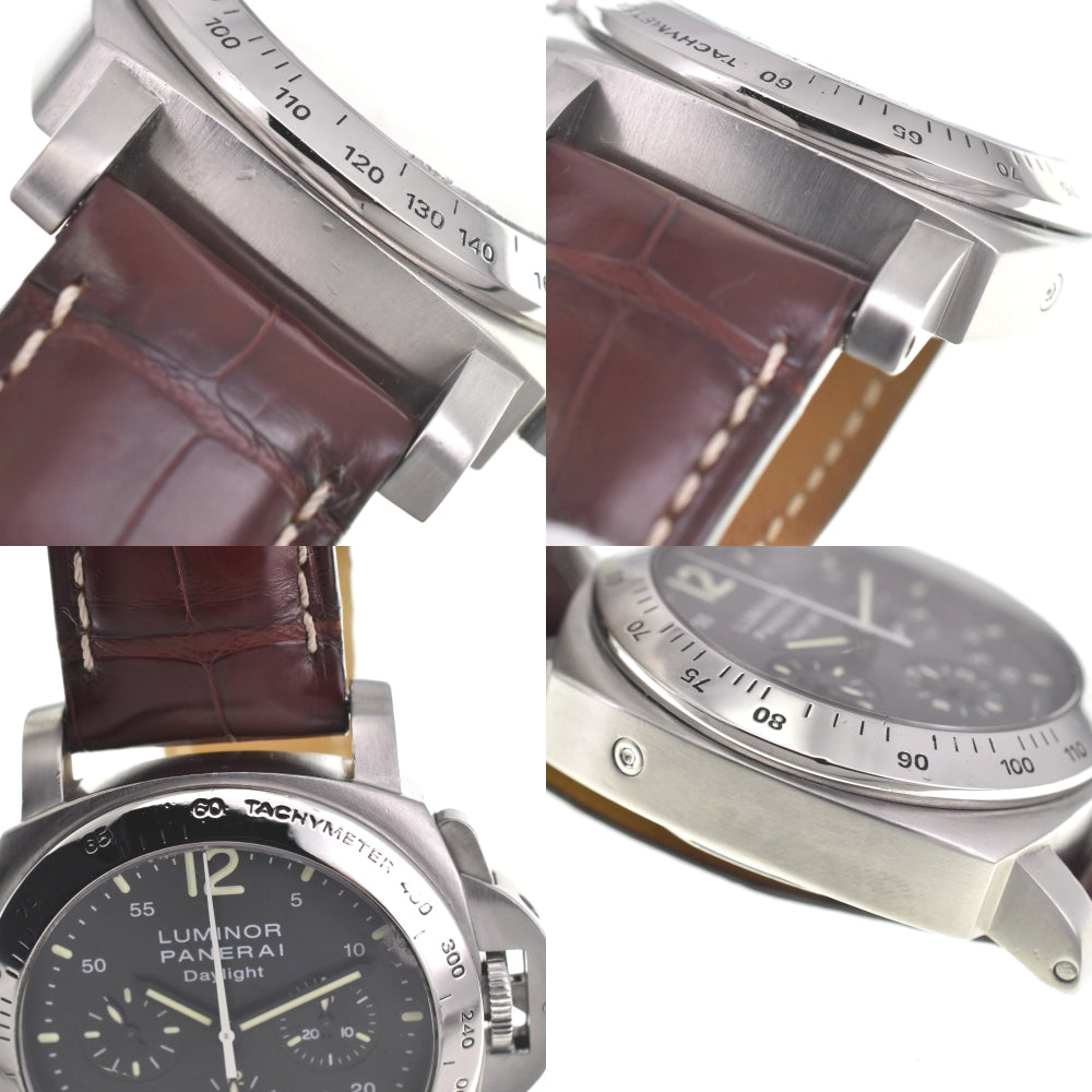 with paper PANERAI Luminor Chrono Daylight PAM00250 black Dial Automatic Men's
 Watch O#138211