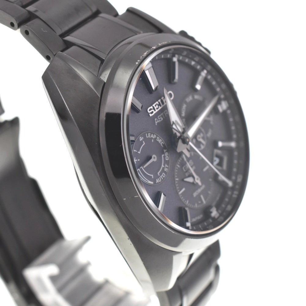 with paper SEIKO Astron Global Line SBXC069/5X53-0AV0 titanium black Dial GPS Solar Men's
 Watch O#138213