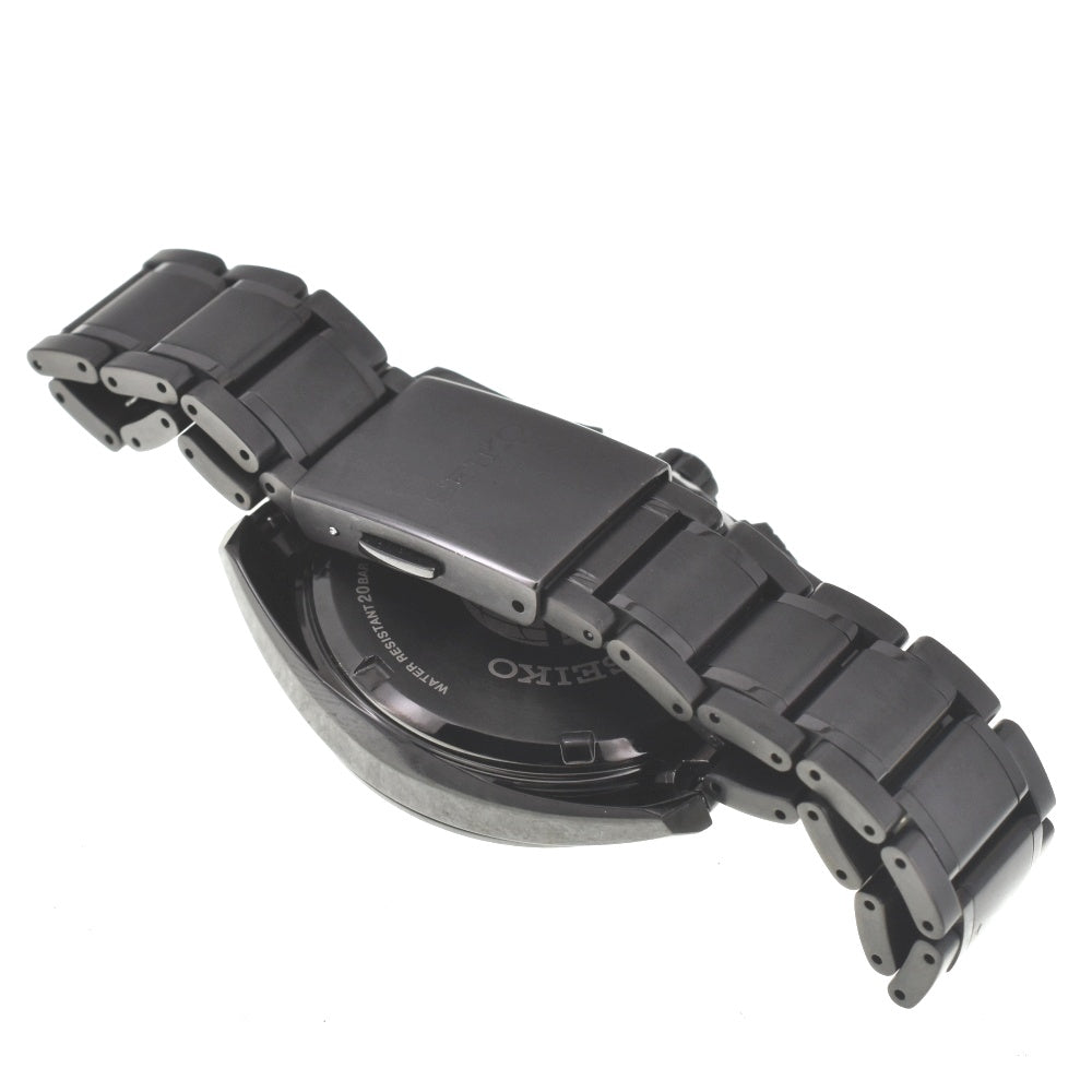 with paper SEIKO Astron Global Line SBXC069/5X53-0AV0 titanium black Dial GPS Solar Men's
 Watch O#138213