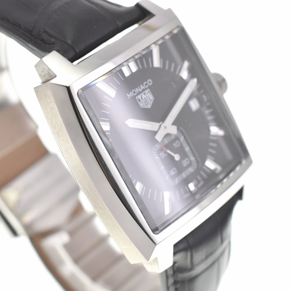 TAG HEUER Monaco WAW131A Small second black Dial Quartz Men's
 Watch P#138248