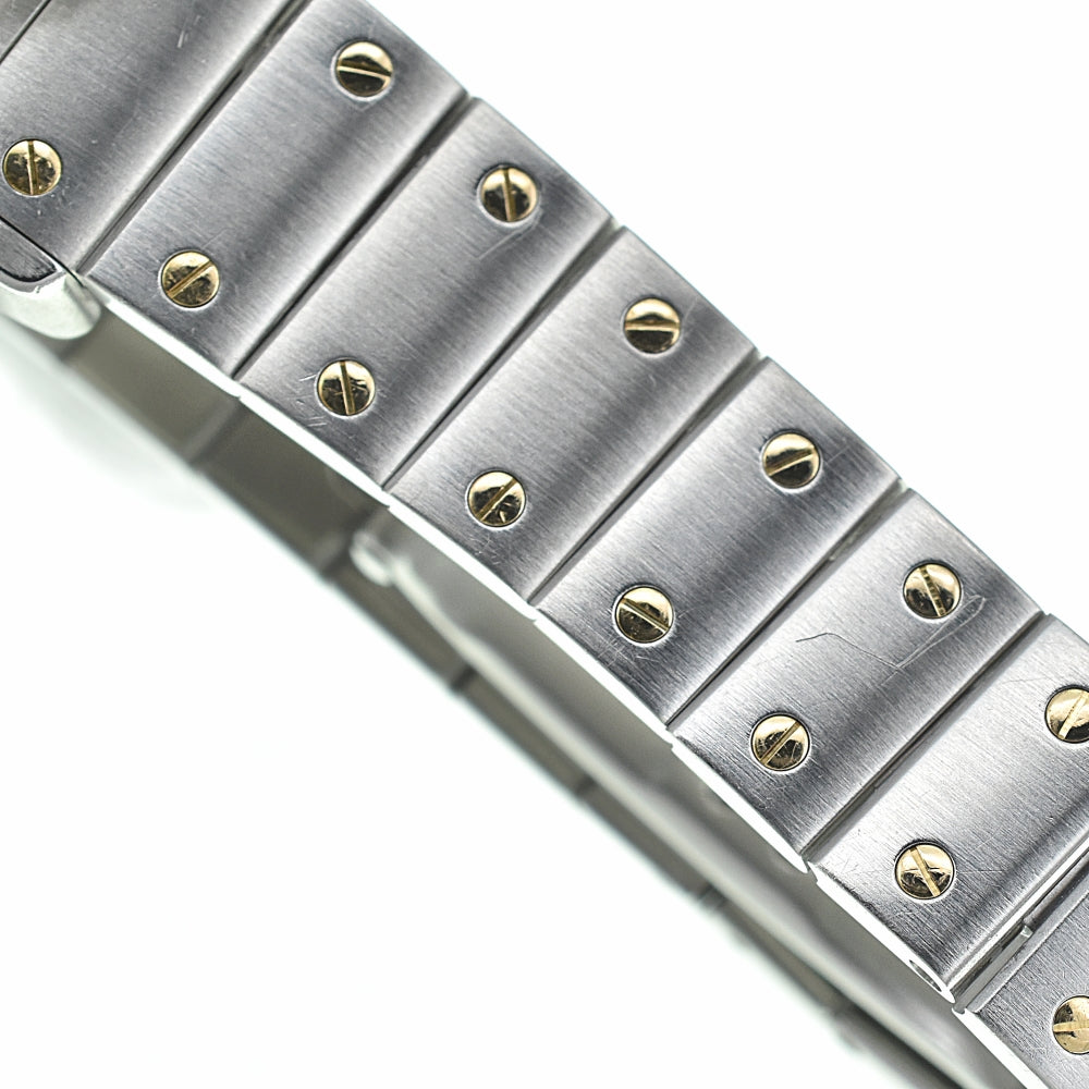 CARTIER Santosgalbe SM W20045C4 Stainless Steel/K18YG Silver Dial Automatic Ladies
 Watch A#138252