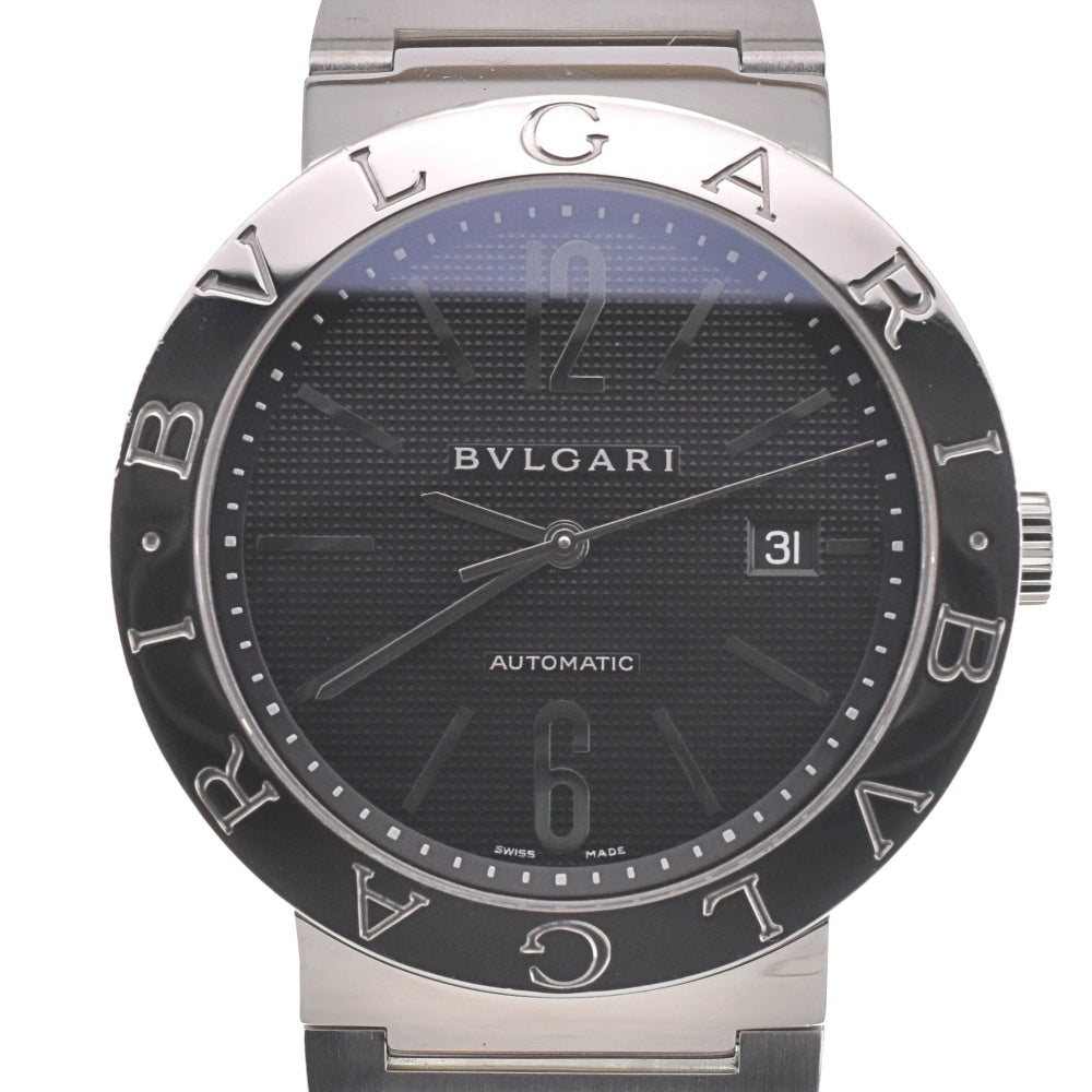 with paper BVLGARI Bulgari Bulgari BB42SS AUTO Date black Dial Automatic Men's
 Watch R#138282