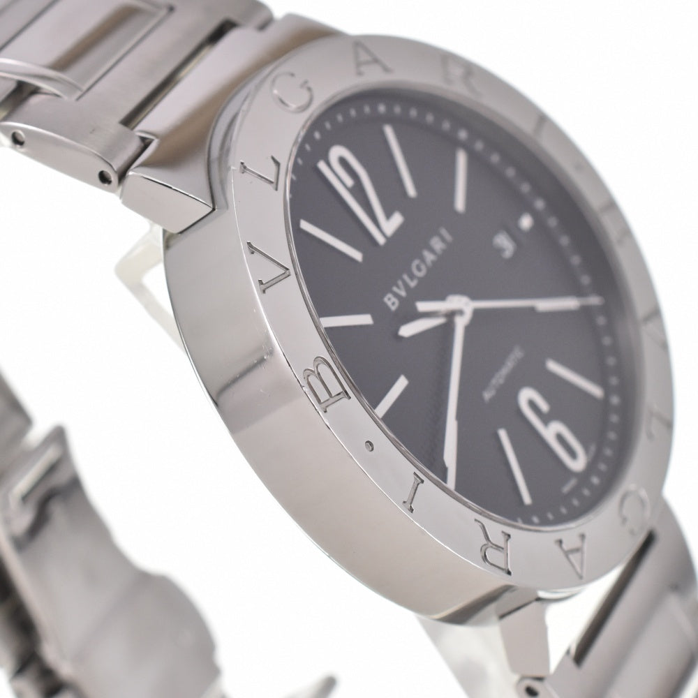 with paper BVLGARI Bulgari Bulgari BB42SS AUTO Date black Dial Automatic Men's
 Watch R#138282