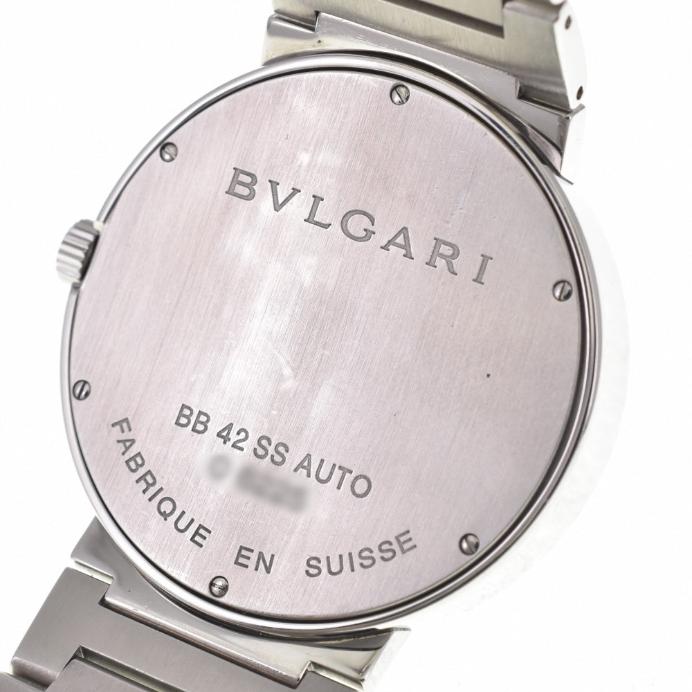 with paper BVLGARI Bulgari Bulgari BB42SS AUTO Date black Dial Automatic Men's
 Watch R#138282
