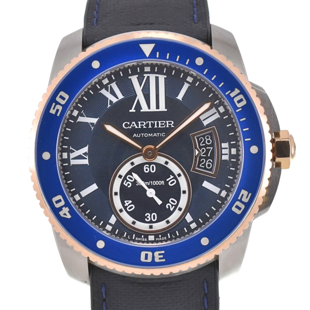 CARTIER Caliber de Cartier Diver W2CA0008 blue Dial Automatic Men's
 Watch Q#138299