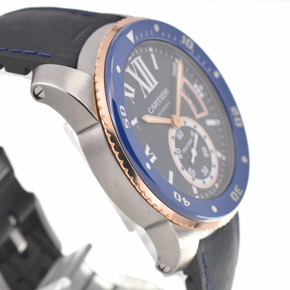 CARTIER Caliber de Cartier Diver W2CA0008 blue Dial Automatic Men's
 Watch Q#138299