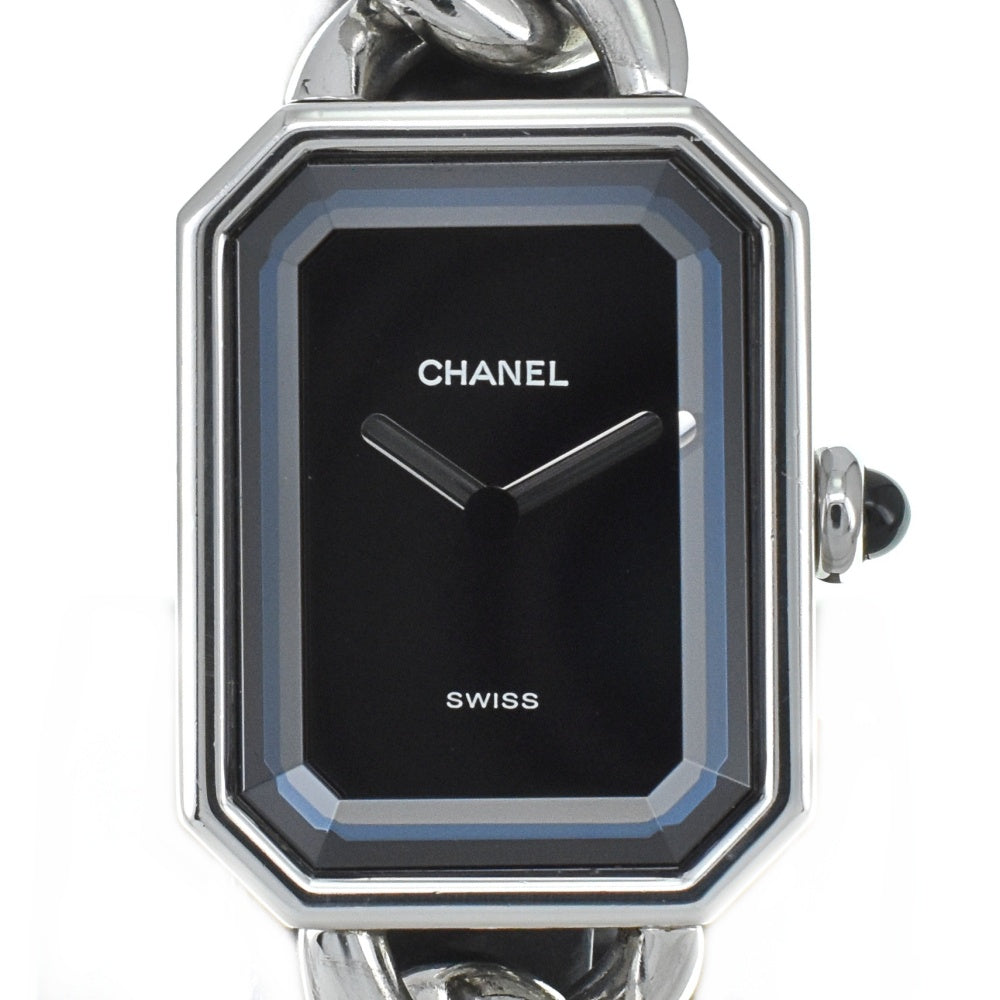 CHANEL Premiere L H0452 Stainless Steel/Stainless Steel black Dial Quartz Ladies
 Watch C#138302