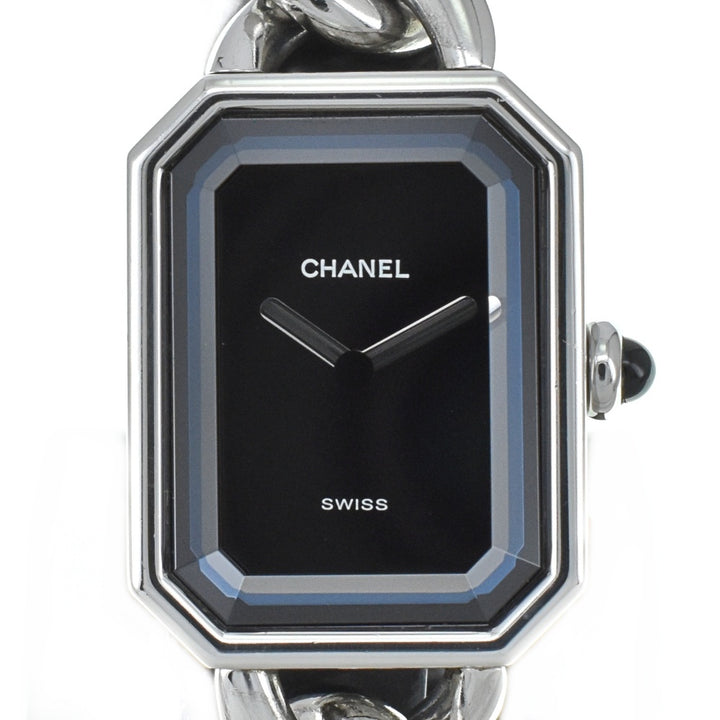 CHANEL Premiere L H0452 Stainless Steel/Stainless Steel black Dial Quartz Ladies
 Watch C#138302