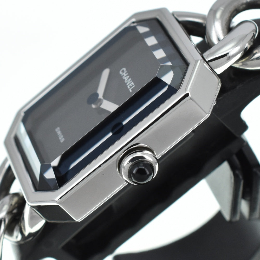 CHANEL Premiere L H0452 Stainless Steel/Stainless Steel black Dial Quartz Ladies
 Watch C#138302