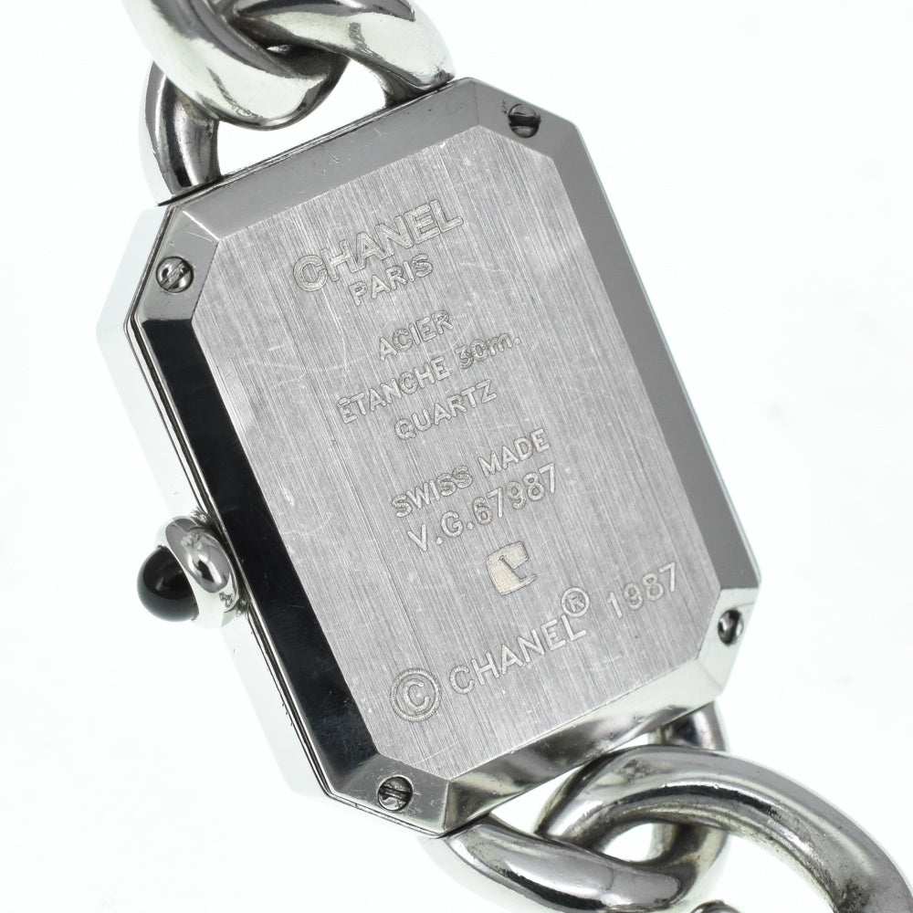 CHANEL Premiere L H0452 Stainless Steel/Stainless Steel black Dial Quartz Ladies
 Watch C#138302