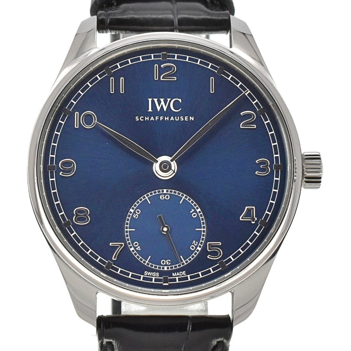with paper IWC SCHAFFHAUSEN Portugieser Automatic 40 IW358305 Small second blue Dial Automatic Men's
 Watch A#138320