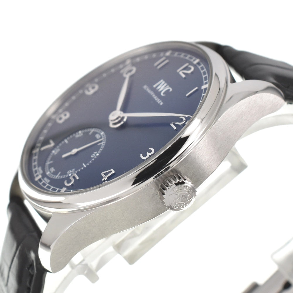 with paper IWC SCHAFFHAUSEN Portugieser Automatic 40 IW358305 Small second blue Dial Automatic Men's
 Watch A#138320