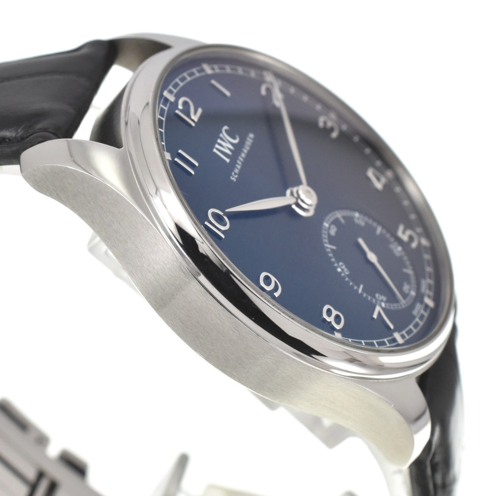 with paper IWC SCHAFFHAUSEN Portugieser Automatic 40 IW358305 Small second blue Dial Automatic Men's
 Watch A#138320