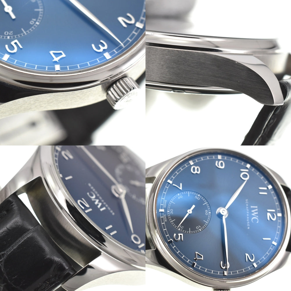 with paper IWC SCHAFFHAUSEN Portugieser Automatic 40 IW358305 Small second blue Dial Automatic Men's
 Watch A#138320