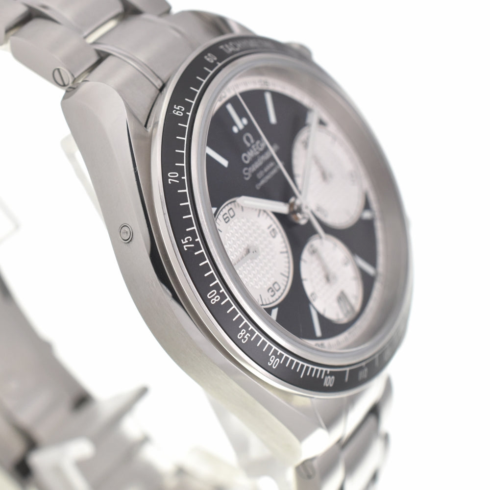 with paper OMEGA Speedmaster Racing 326.30.40.50.01.002 Chronograph Date Black / Silver Dial Automatic Men's
 Watch Q#138321