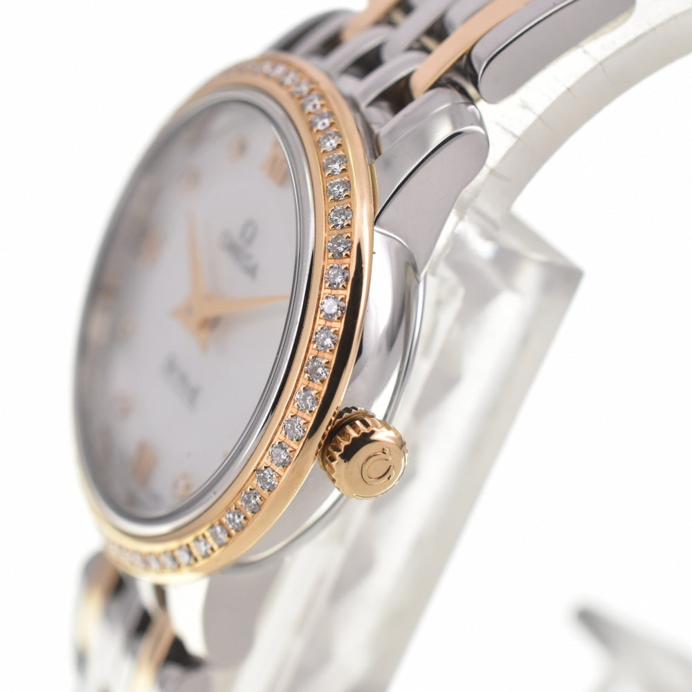 OMEGA De Ville Prestige 424.25.24.60.55.001 diamond White shell Dial Quartz Ladies
 Watch R#138334