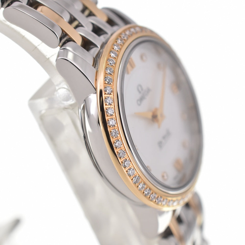 OMEGA De Ville Prestige 424.25.24.60.55.001 diamond White shell Dial Quartz Ladies
 Watch R#138334