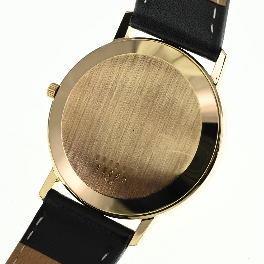 TUDOR Geneva 15008 K18YG / leather gold Dial Quartz Men's
 Watch Q#138338