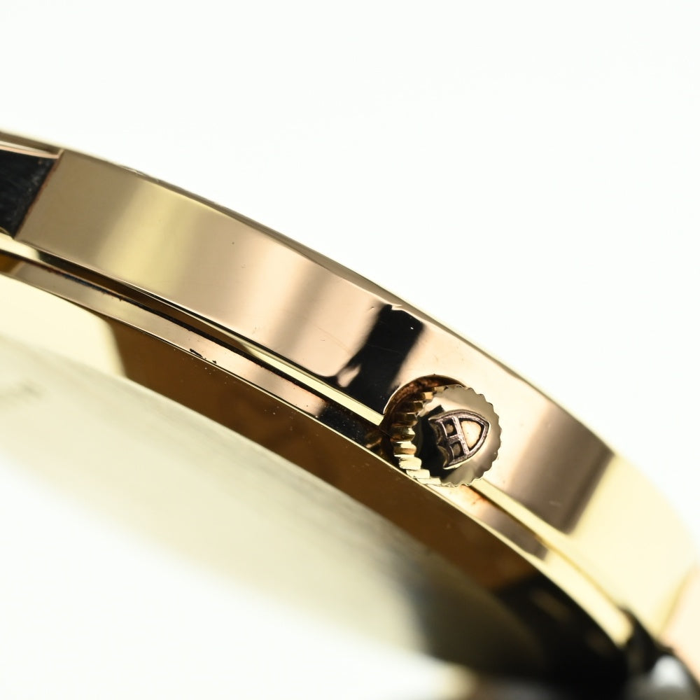 TUDOR Geneva 15008 K18YG / leather gold Dial Quartz Men's
 Watch Q#138338