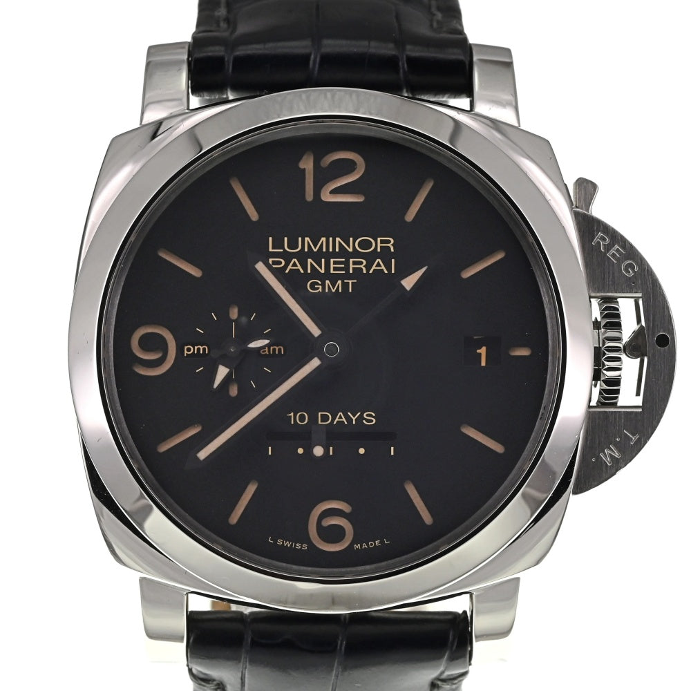 with paper PANERAI Luminor GMT PAM00533 10 days black Dial Automatic Men's
 Watch Q#138347