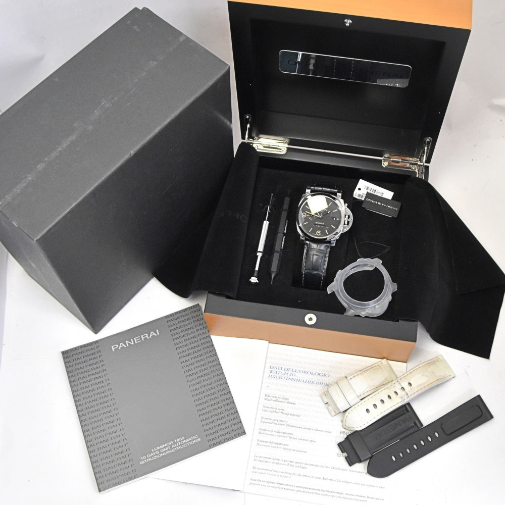 with paper PANERAI Luminor GMT PAM00533 10 days black Dial Automatic Men's
 Watch Q#138347
