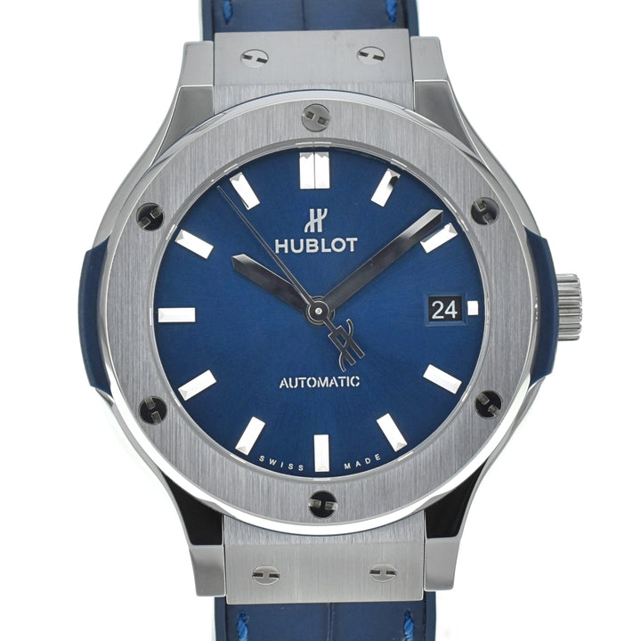 HUBLOT Classic fusion 565.NX.7170.LR Date Titanium blue Dial Automatic Men's
 Watch A#138349