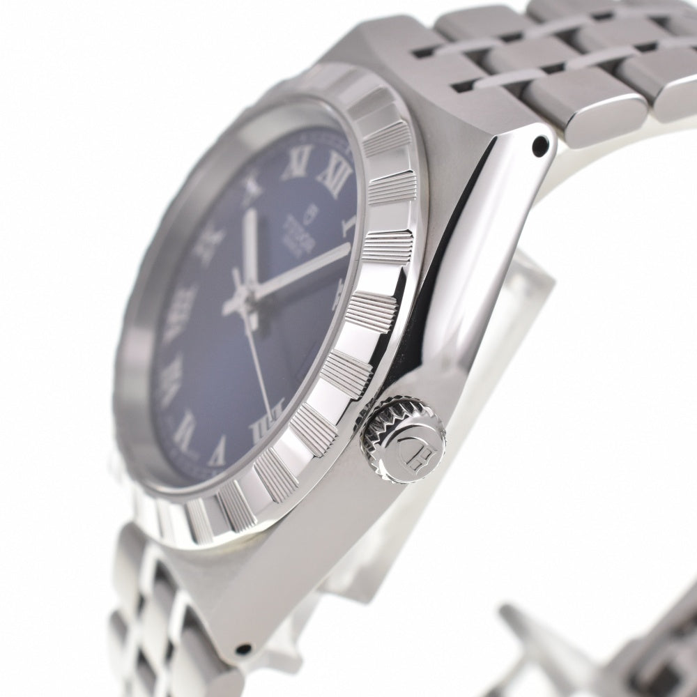 with paper TUDOR Royal 1.3" 28400 Date blue Dial Automatic Unisex
 Watch Q#138358