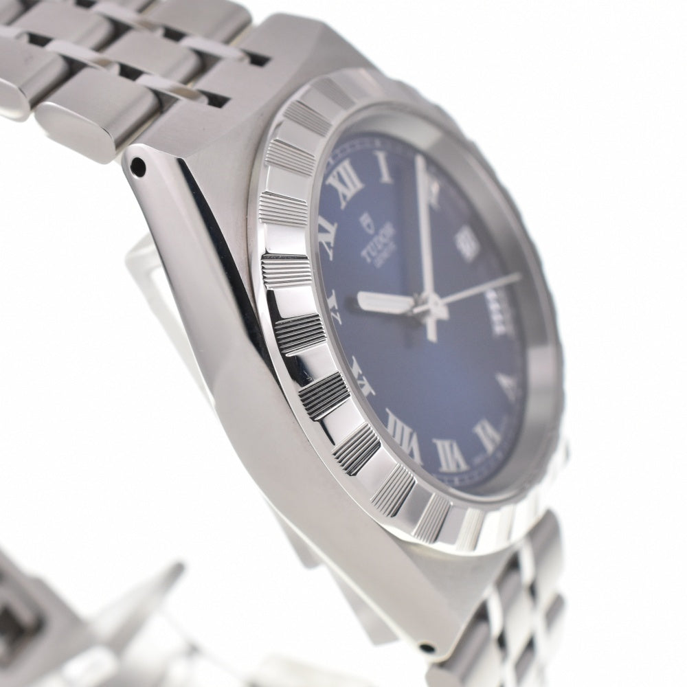 with paper TUDOR Royal 1.3" 28400 Date blue Dial Automatic Unisex
 Watch Q#138358