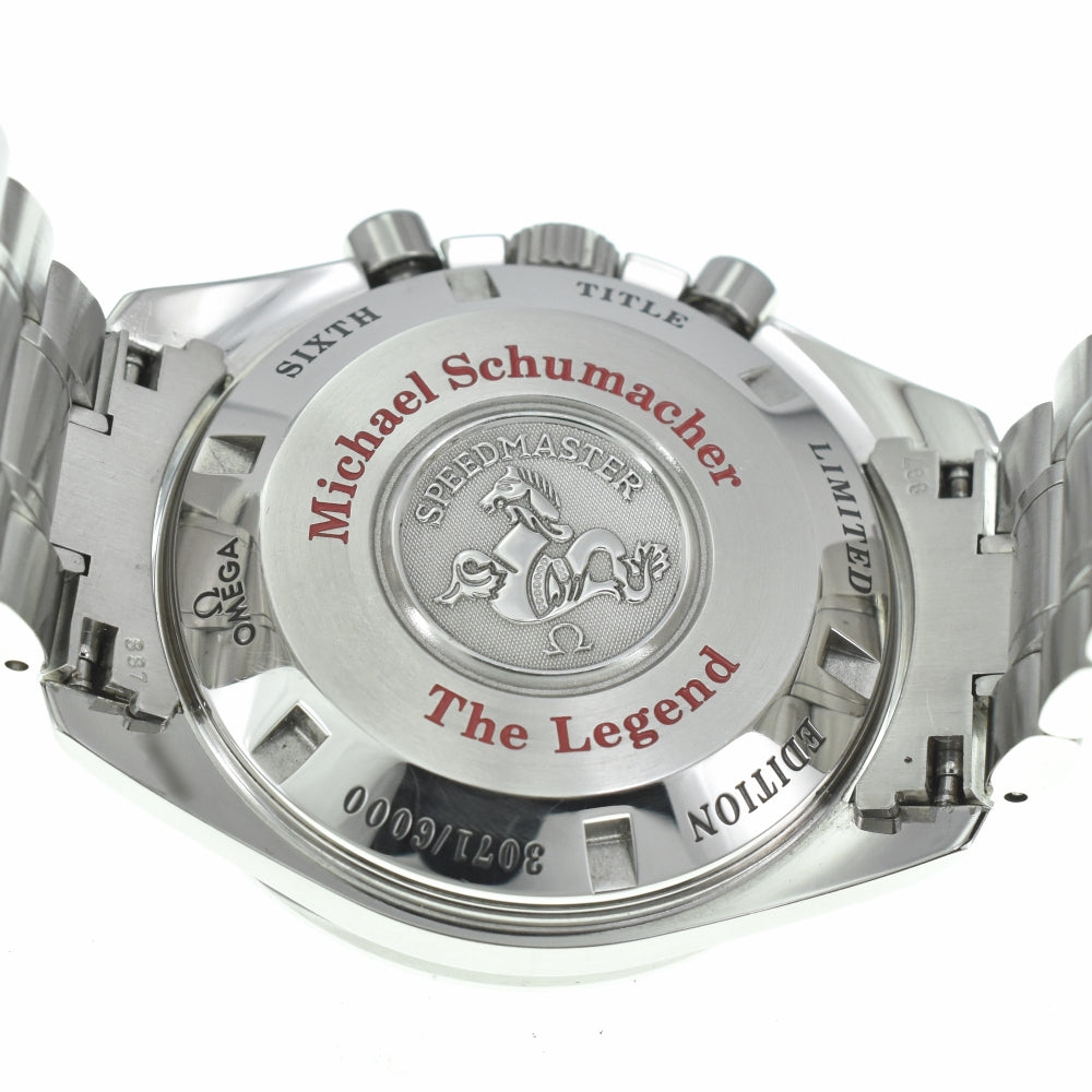 OMEGA Speedmaster Schumacher Legend 3559.32 Chronograph Date Limited Edition Silver / Black Dial Automatic Men's
 Watch □#138367