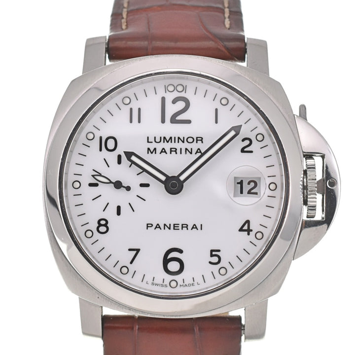 with paper PANERAI Luminor Marina PAM00049 Small second date white Dial Automatic Men's
 Watch R#138371
