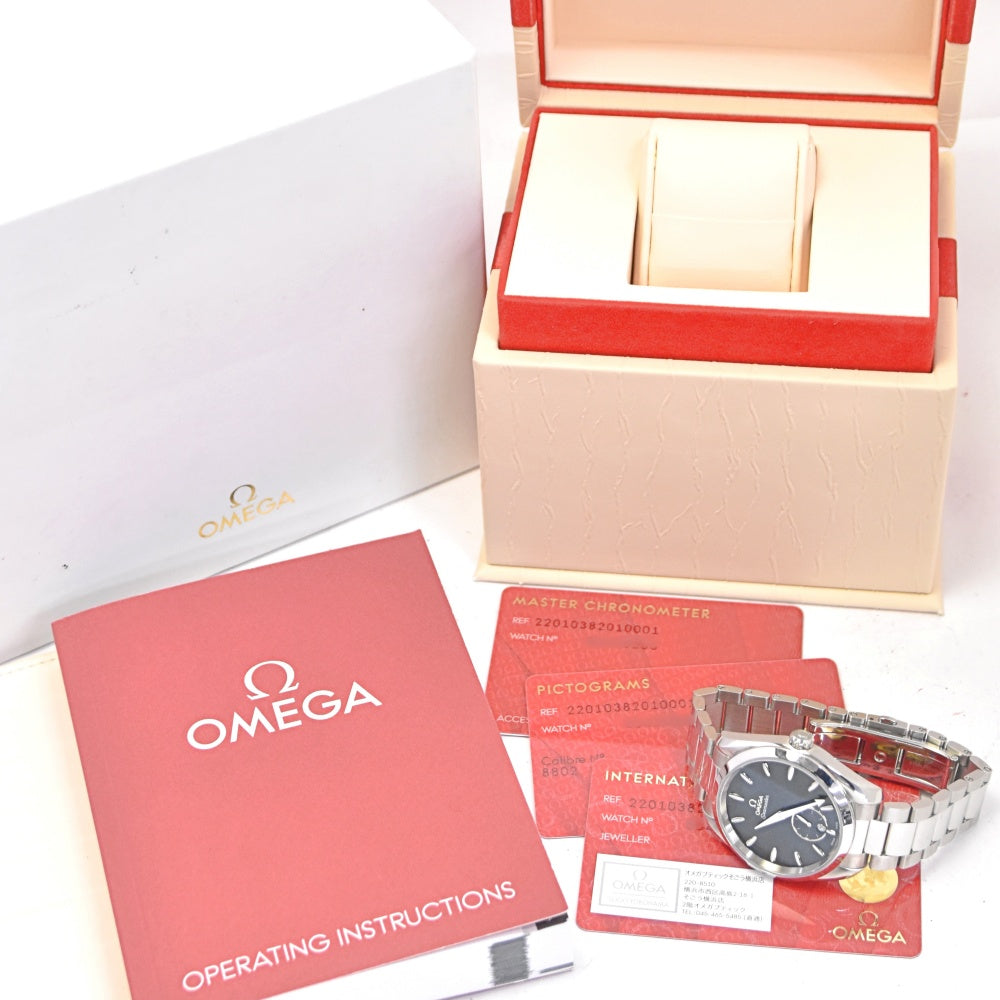 with paper OMEGA Seamaster Aqua Terra 220.10.38.20.10.001 green Dial Automatic Men's
 Watch P#138382