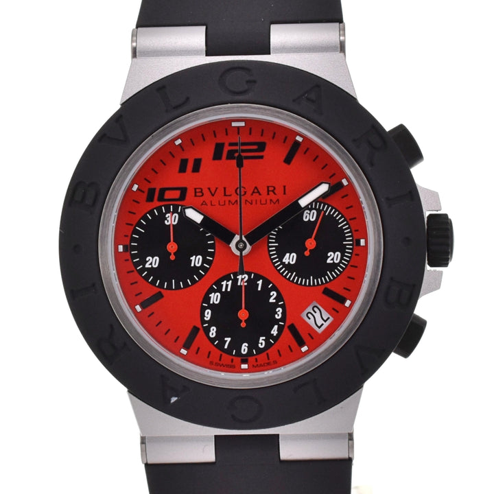 BVLGARI aluminum BB40ATCH DUCATI Special Edition Red / black Dial Automatic Men's
 Watch R#138398