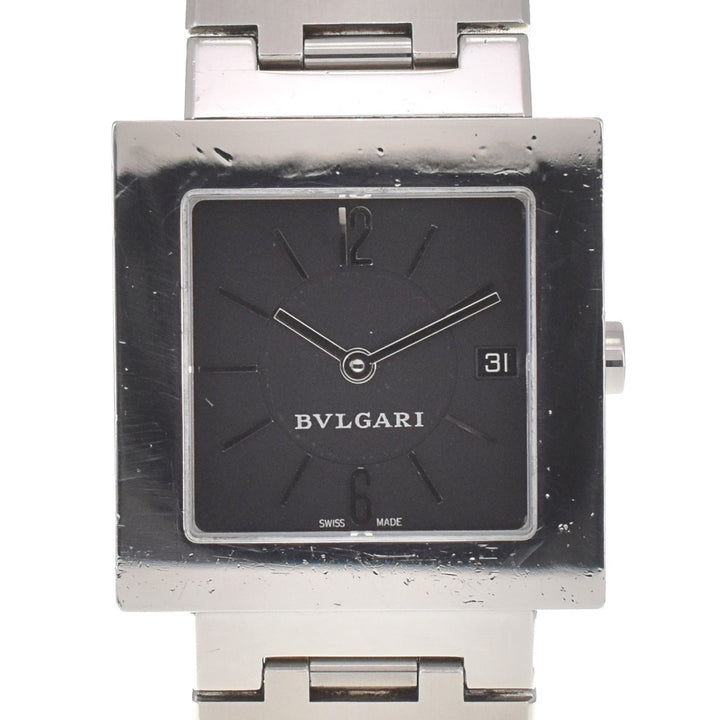 BVLGARI Quadlard SQ27SSD Date black Dial Quartz Ladies
 Watch A#138413