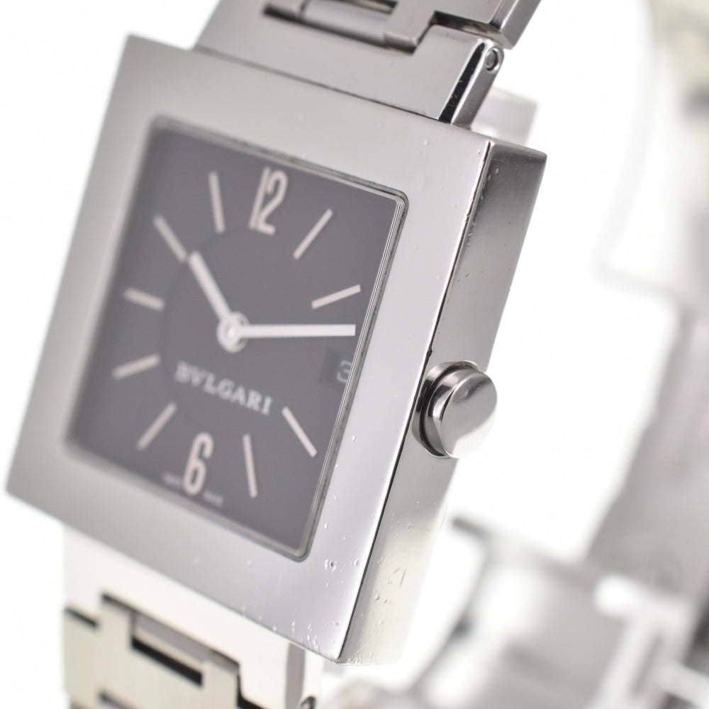 BVLGARI Quadlard SQ27SSD Date black Dial Quartz Ladies
 Watch A#138413