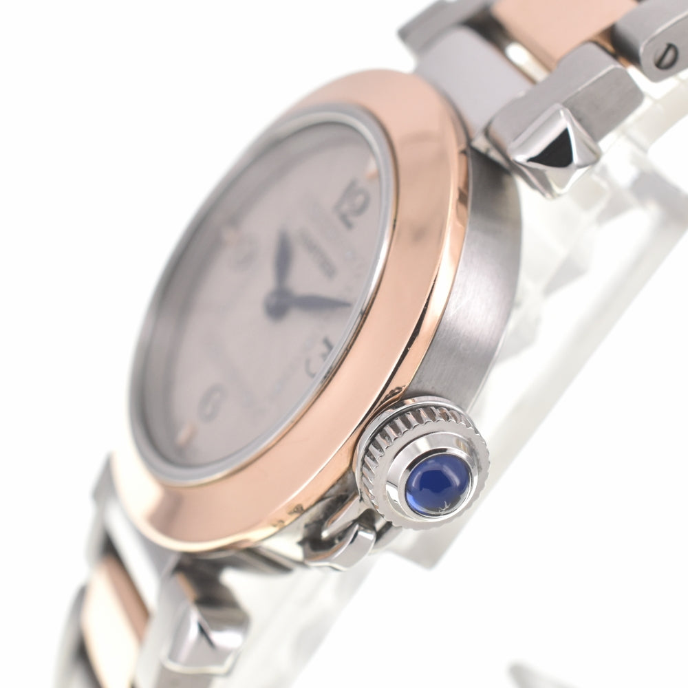 with paper CARTIER Pasha de Cartier W2PA0007 Stainless Steel/K18PG Silver Dial Quartz Ladies
 Watch □#138423