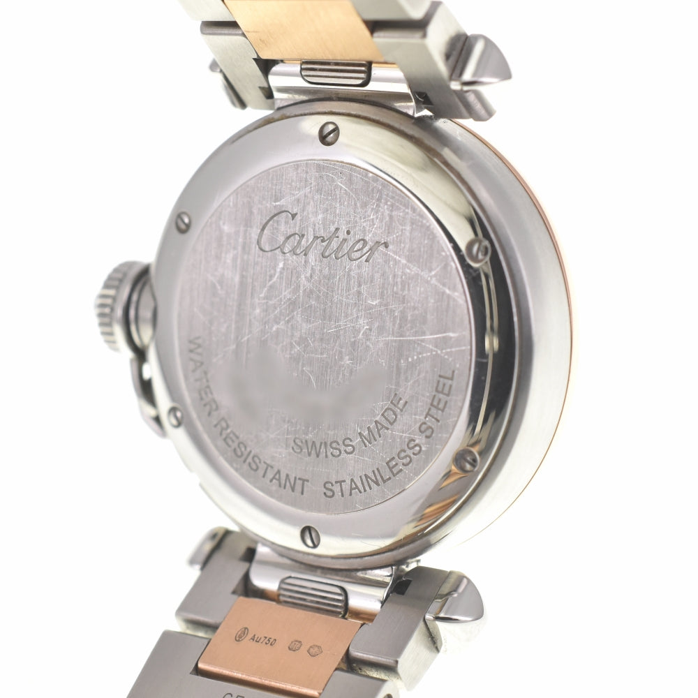 with paper CARTIER Pasha de Cartier W2PA0007 Stainless Steel/K18PG Silver Dial Quartz Ladies
 Watch □#138423